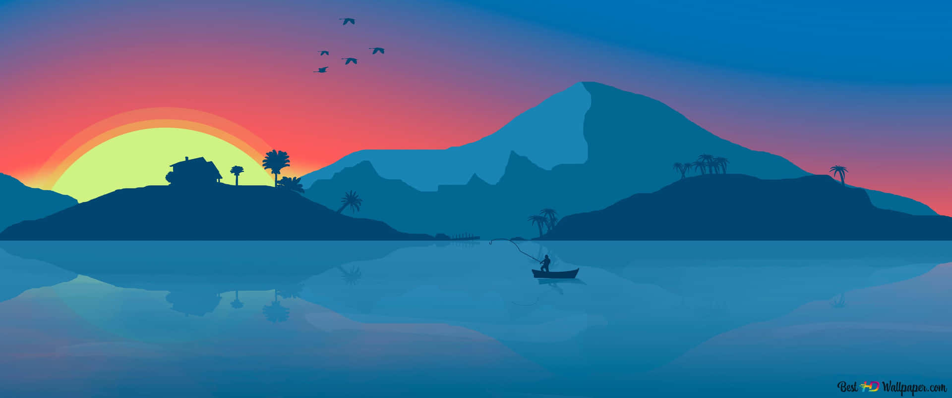A Simple Yet Captivating 3440 X 1440 Minimal Wallpaper Background