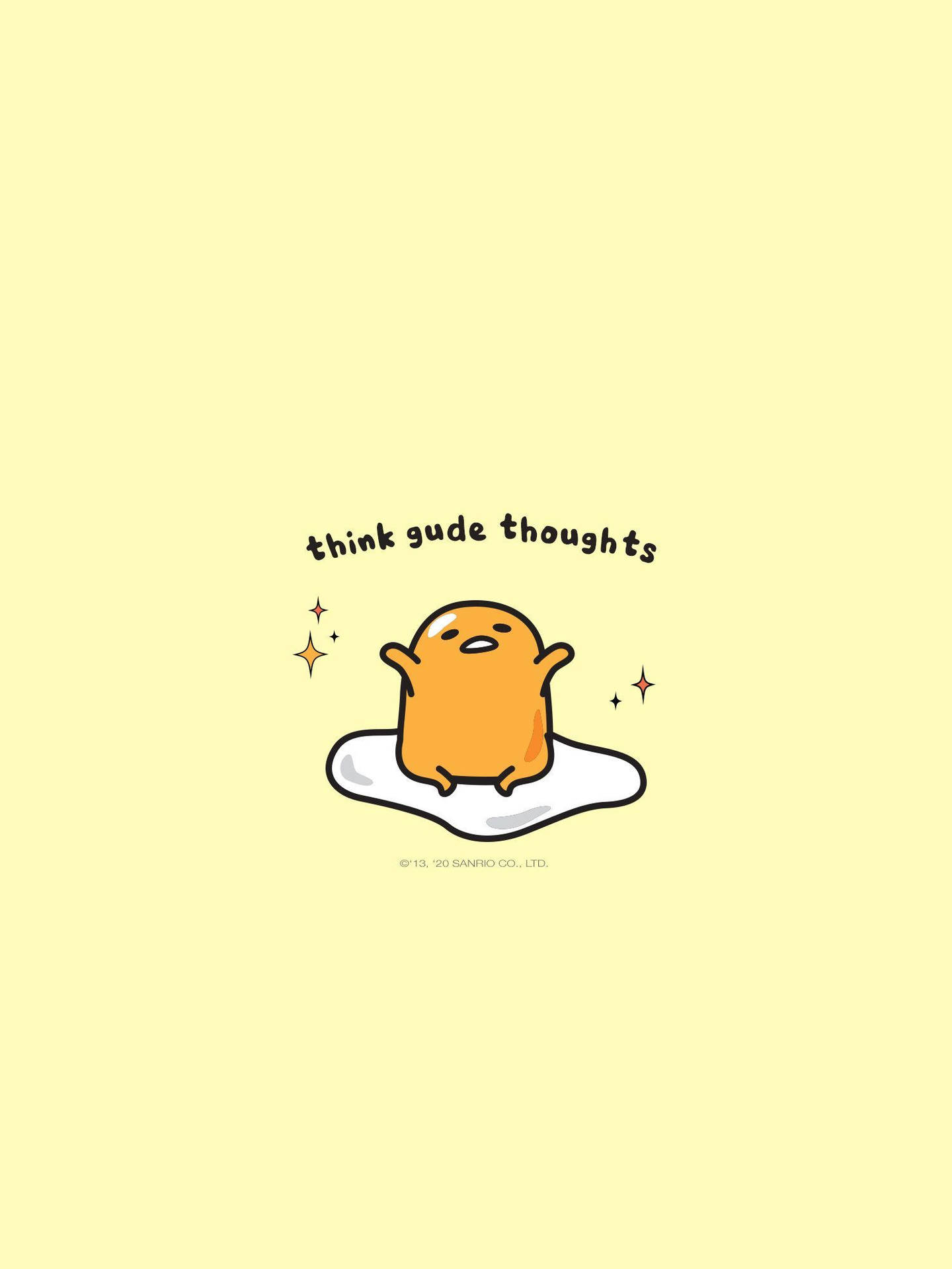 A Simple Yet Cozy Gudetama Aesthetic Background