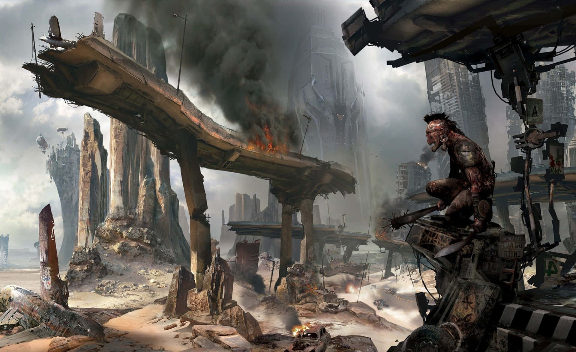 A Single Tree Stands Tall In The Center Of A Vast, Surreal World. Background