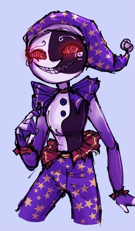 A Single Wispy Moondrop Floating Peacefully In The Night Sky. Background