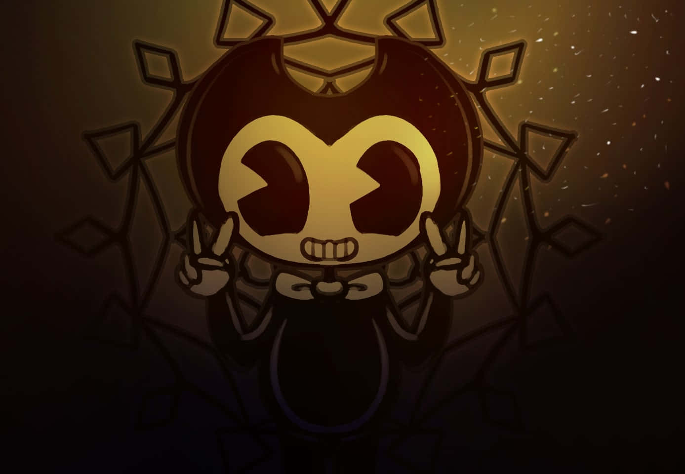 A Sinister Glance From Bendy Background