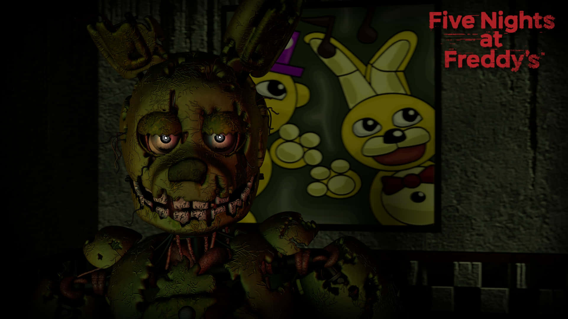 A Sinister Springtrap Emerges Background