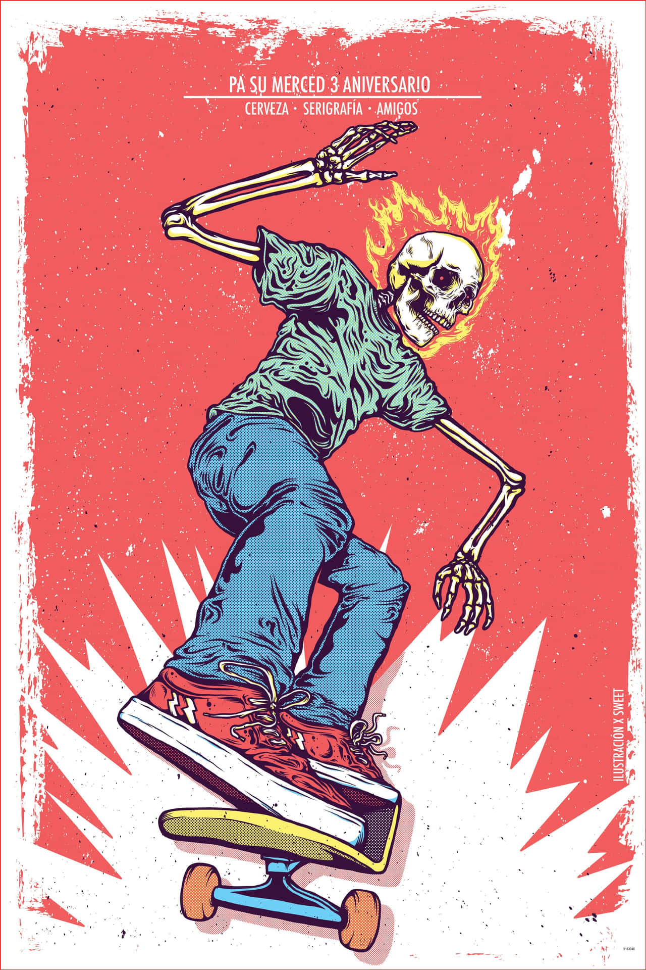 A Skateboarder On A Skateboard Background