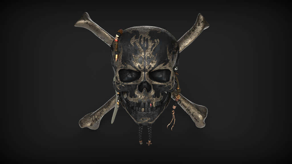 A Skull And Crossbones Symbol Background