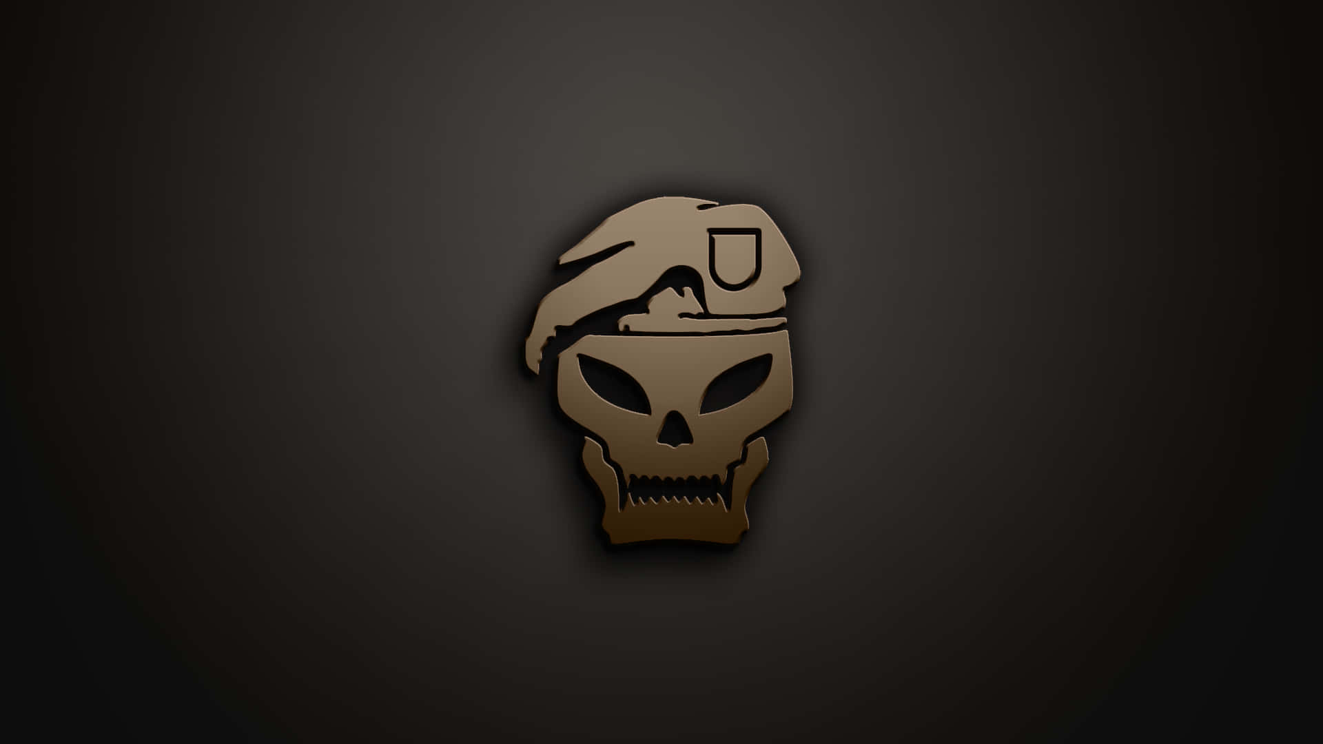 A Skull With A Hat On A Dark Background Background