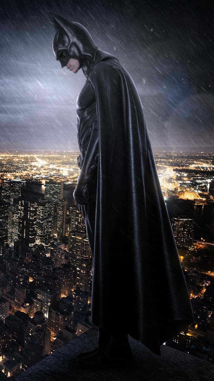 A Skyline View Of Batman City Background
