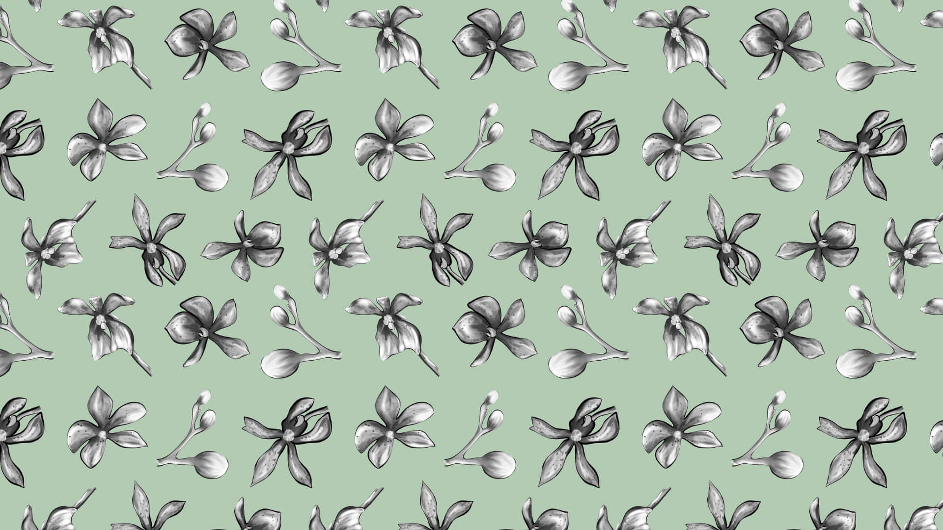 A Sleek And Sophisticated Sage Green Laptop Displaying Its Vivid Color Background