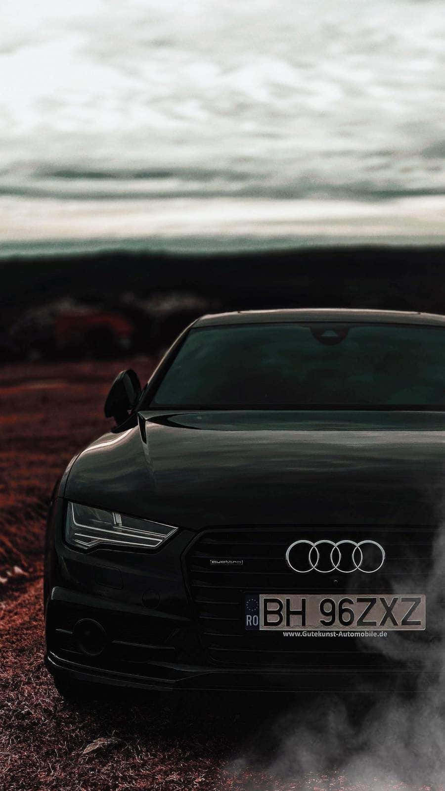 A Sleek Audi Iphone Concept For Tech-savvy Car Lovers. Background