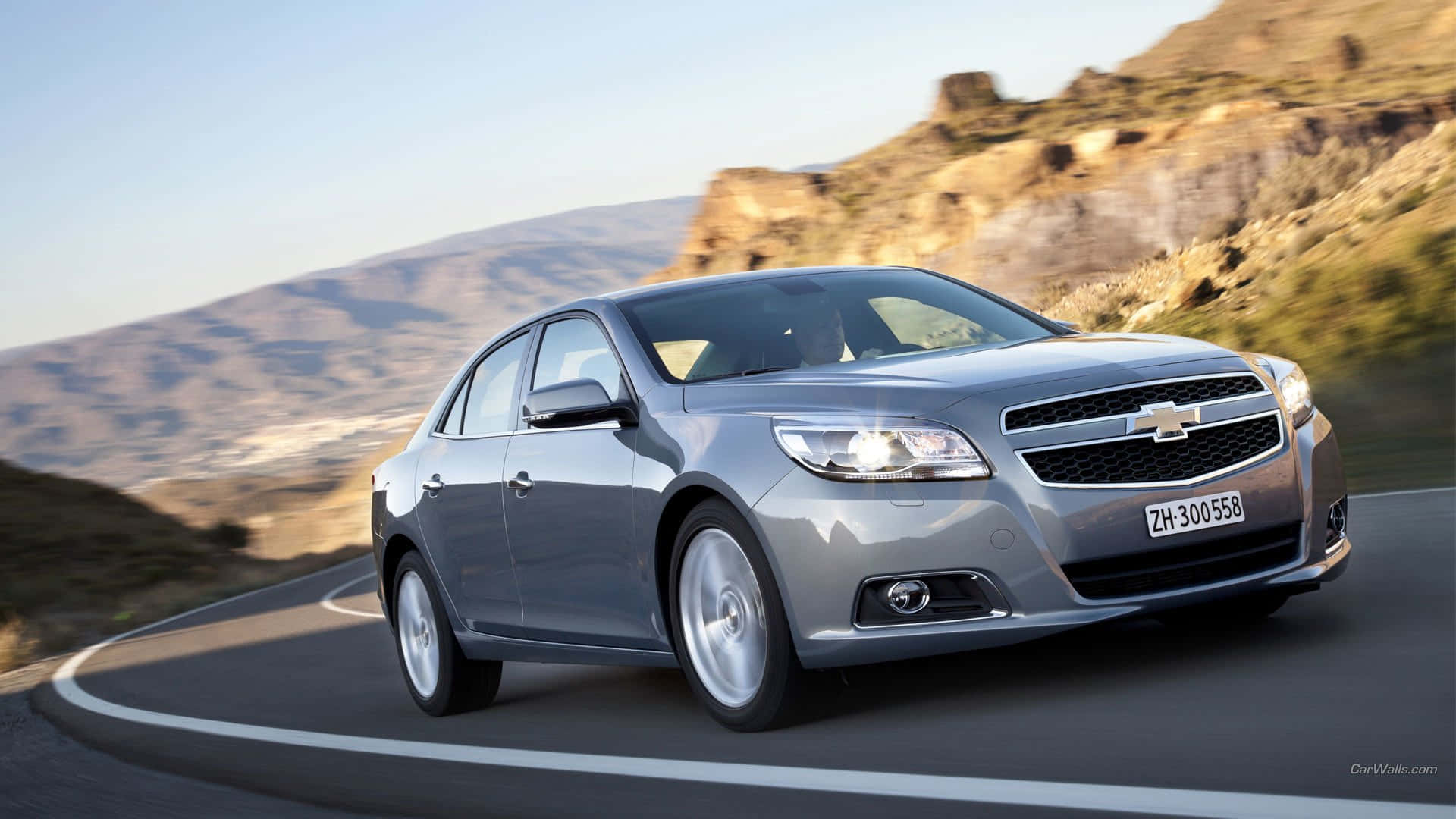 A Sleek Shiny Chevy Malibu Background