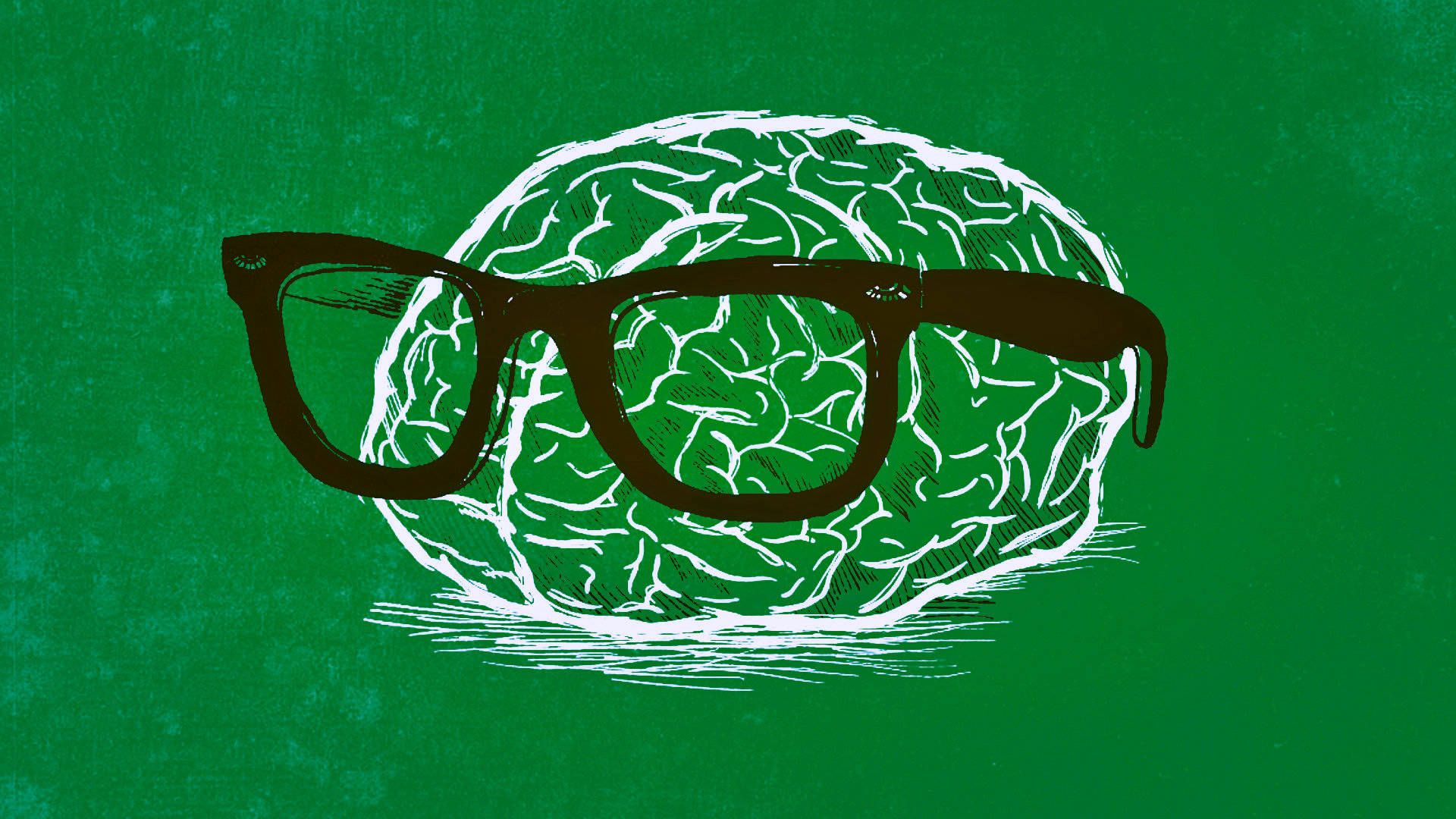 A Smart Brain Embracing Its Inner Geek Background