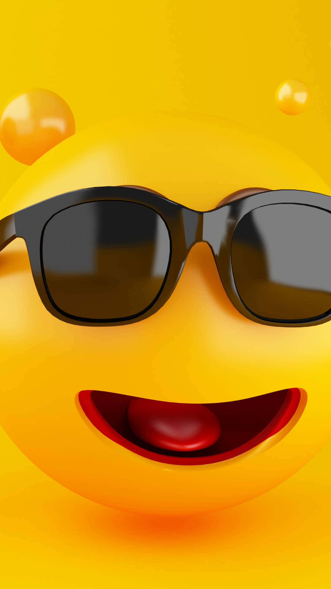 A Smile From Ear-to-ear With This Cheerful And Cute Emoji Background