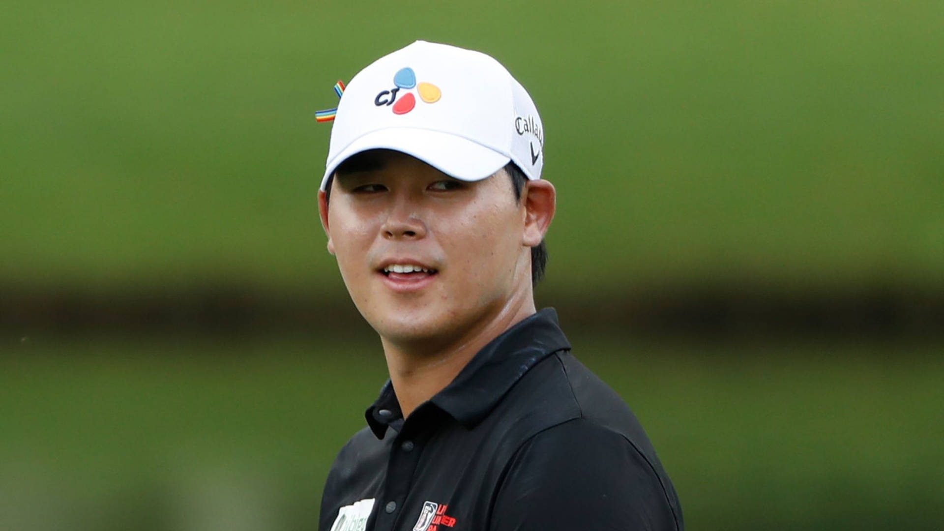 A Smiling Si Woo Kim, South Korean Professional Golfer Background