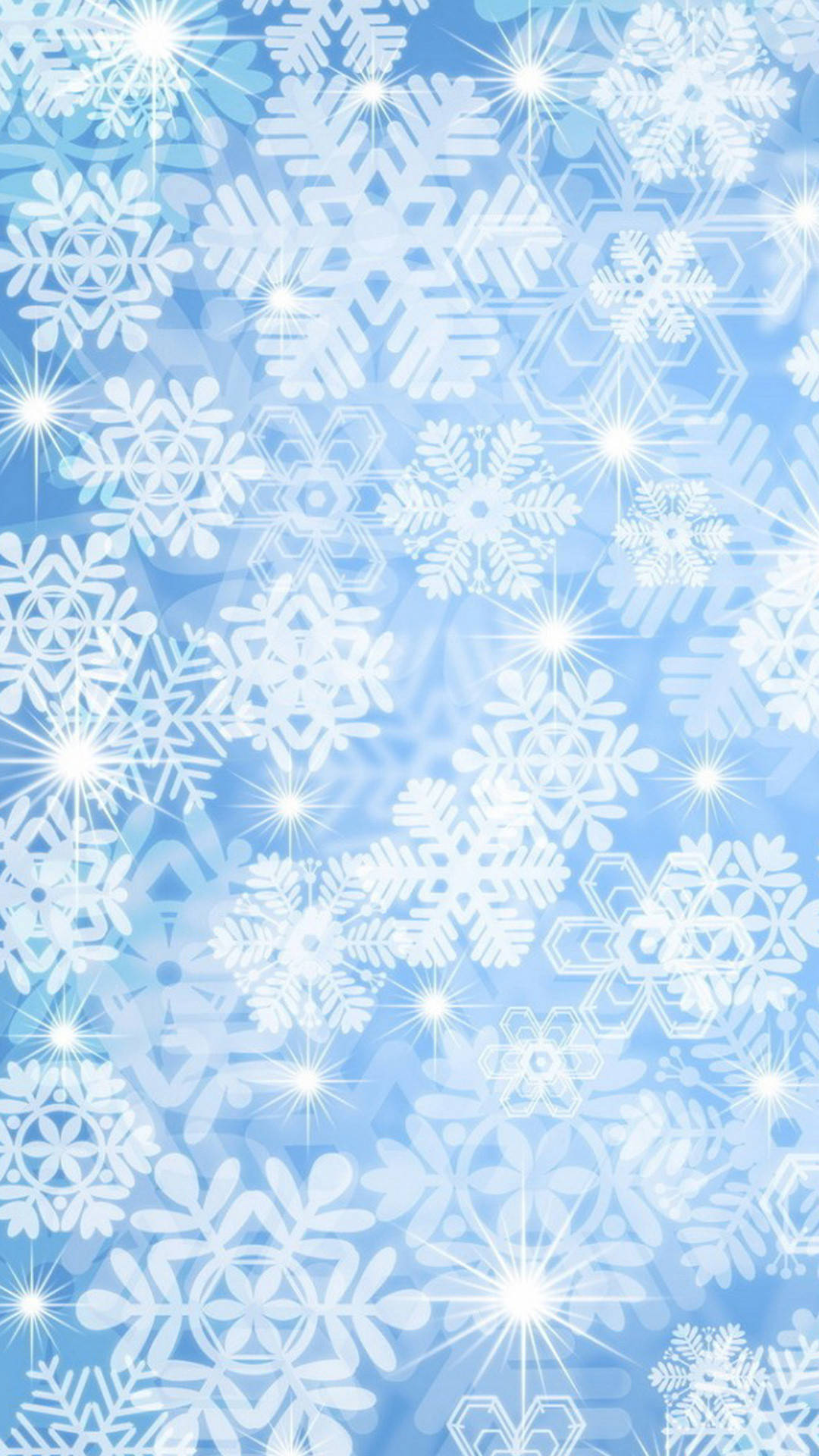 A Snowflake Shimmering On An Iphone Screen Background