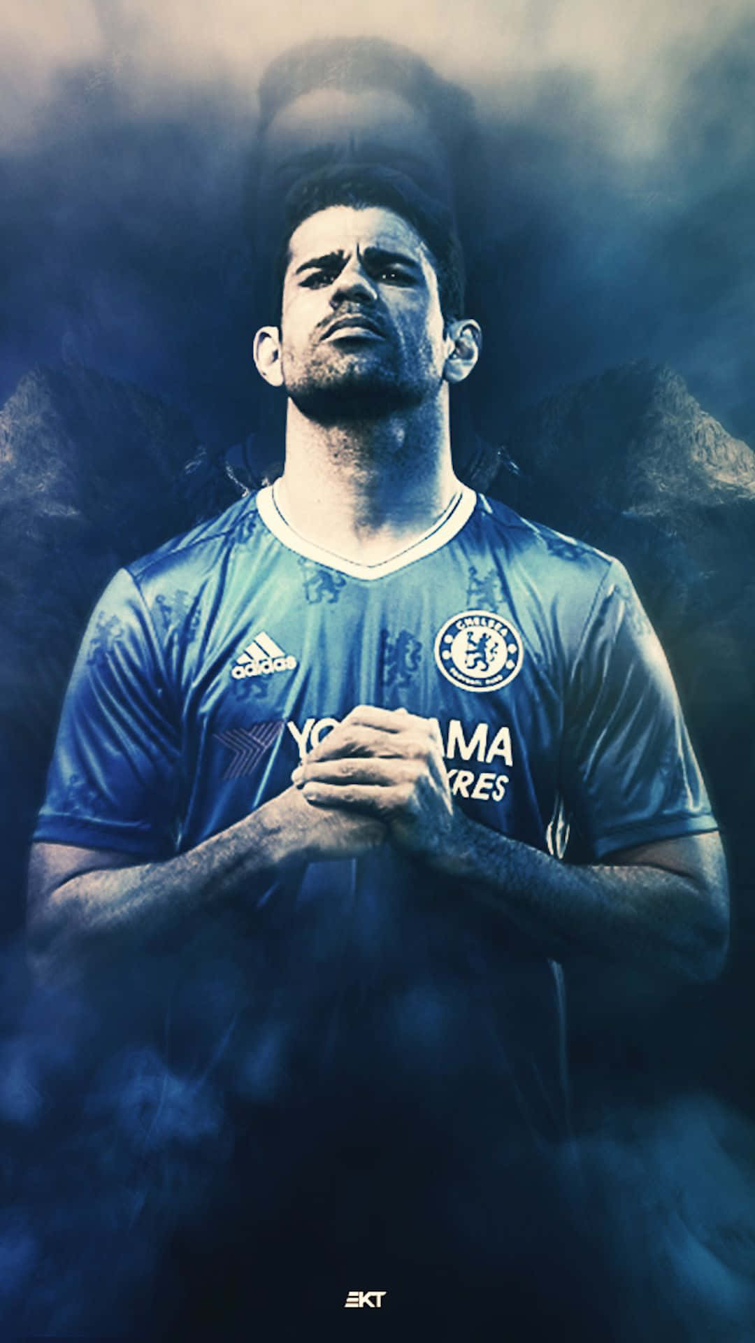 A Soccer Player In A Blue Shirt With His Hands In His Pockets Background