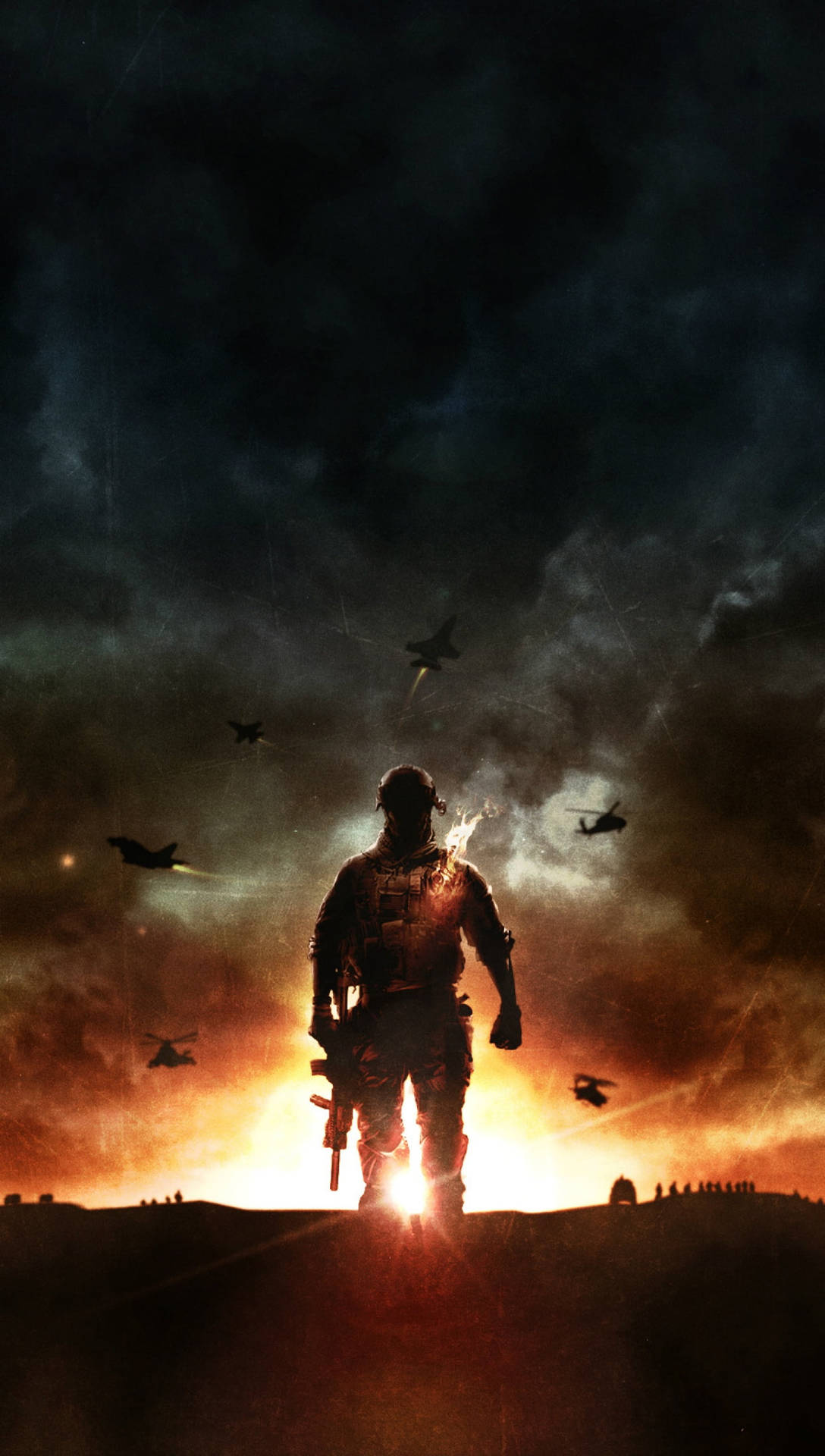 A Soldier's Back Battlefield 4 Phone Background