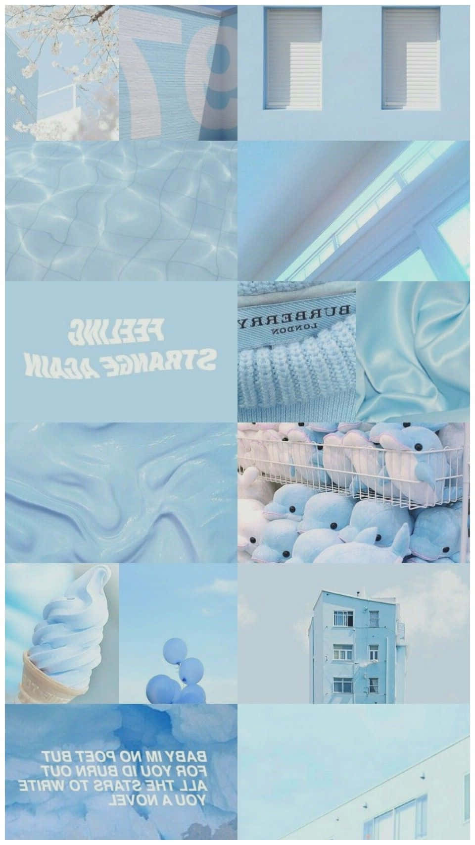 A Soothing Pastel Blue Background Background