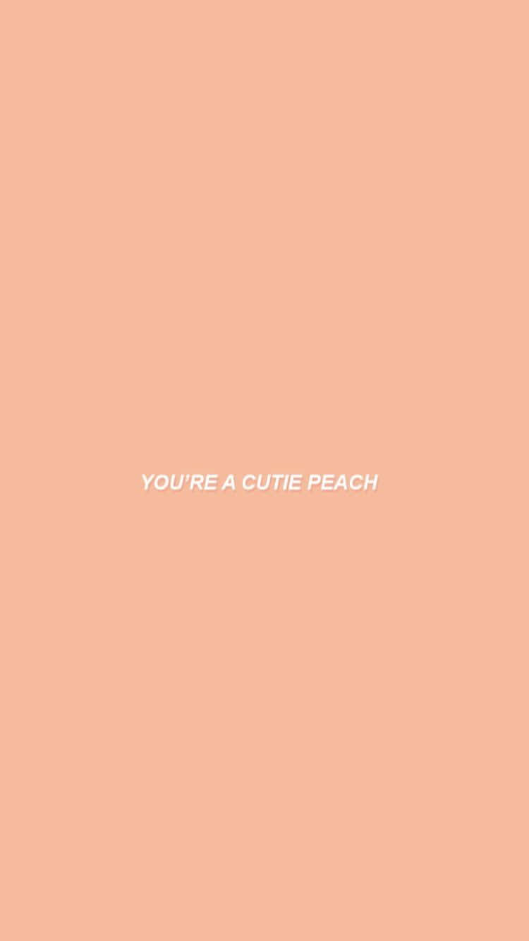 A Soothing Pastel Peach Background On A Crisp Summer Day