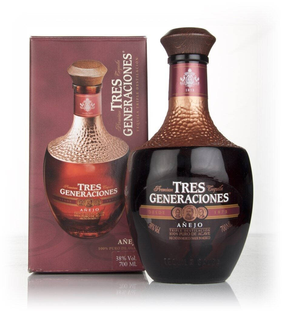 A Sophisticated Bottle Of Tres Generaciones Anejo Background