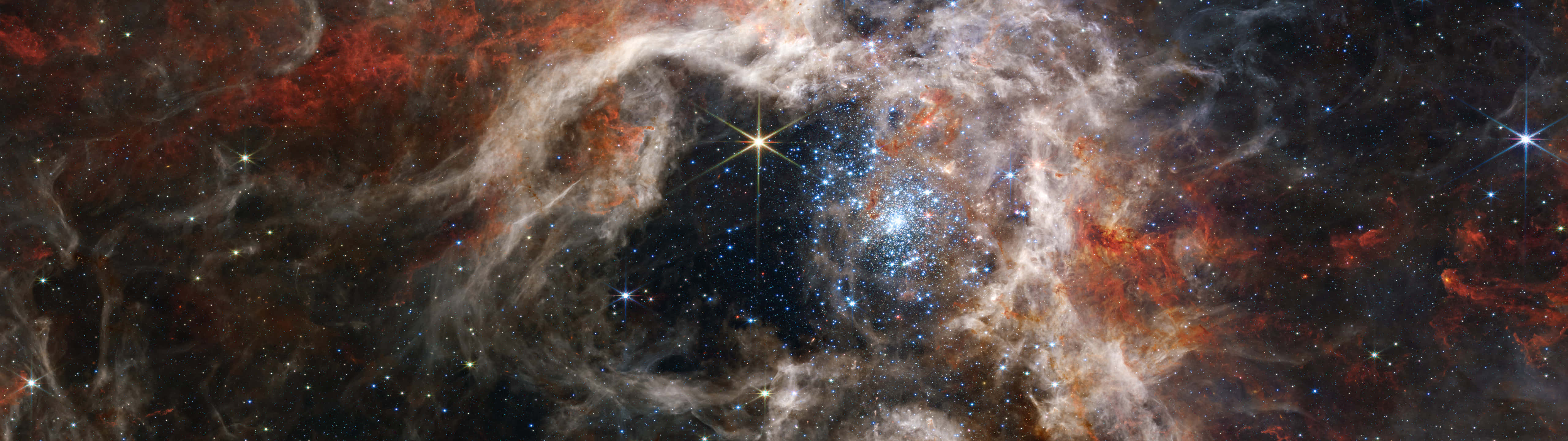 A Space Image Of A Star Cluster
