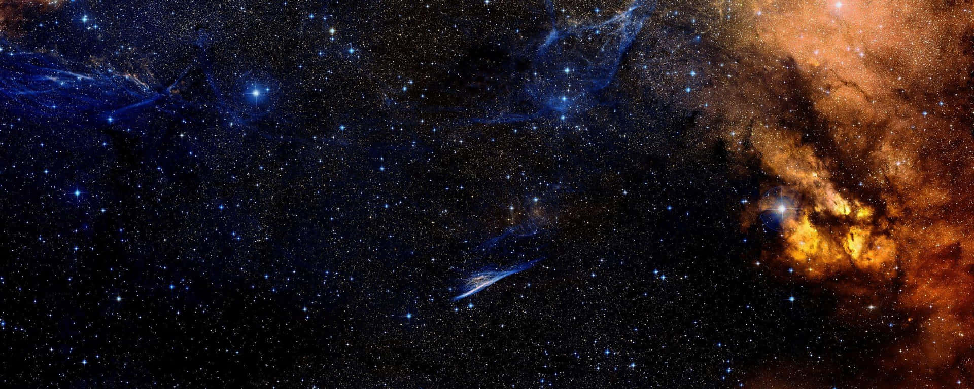 A Space Scene With Stars And Nebulas Background