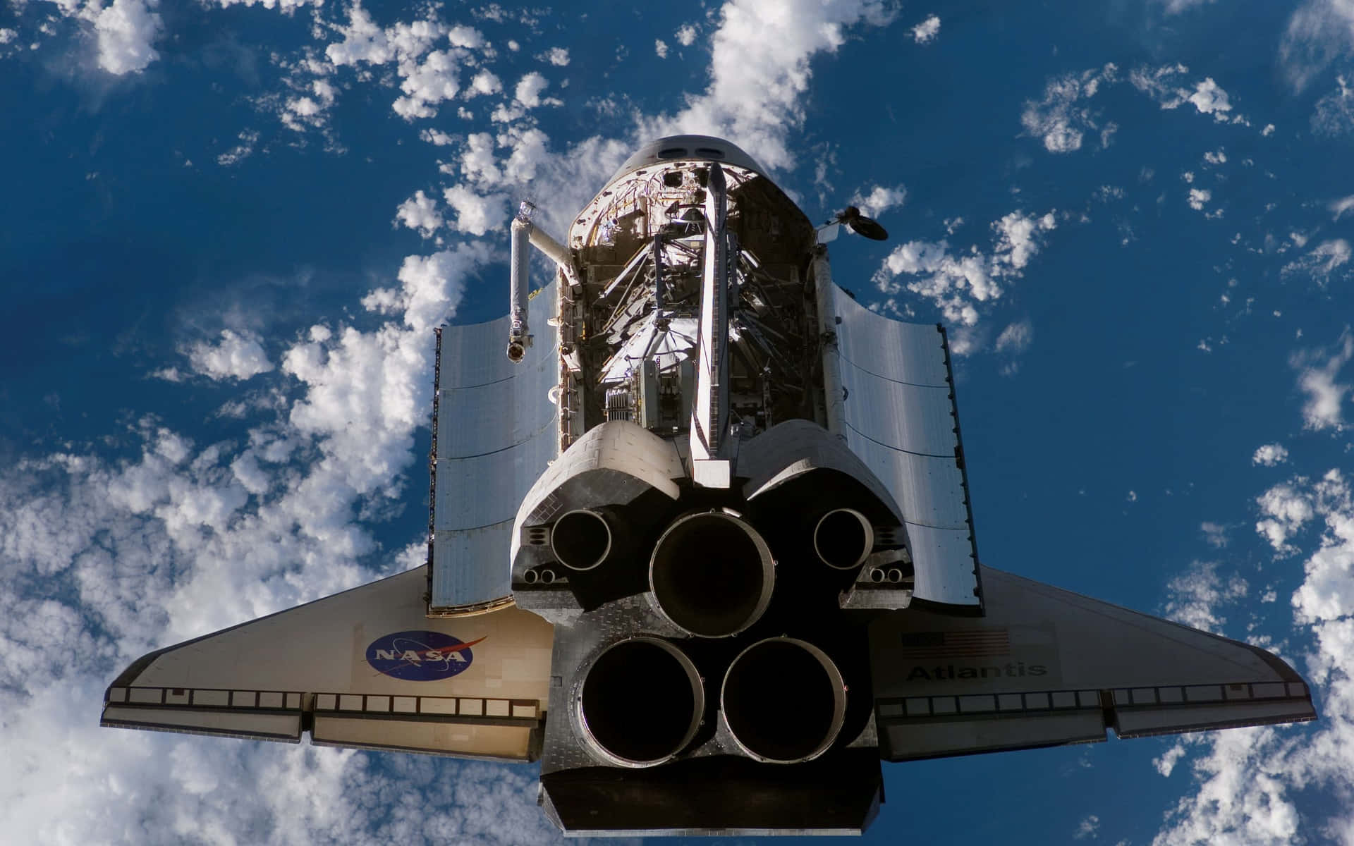 A Space Shuttle Taking Flight Background