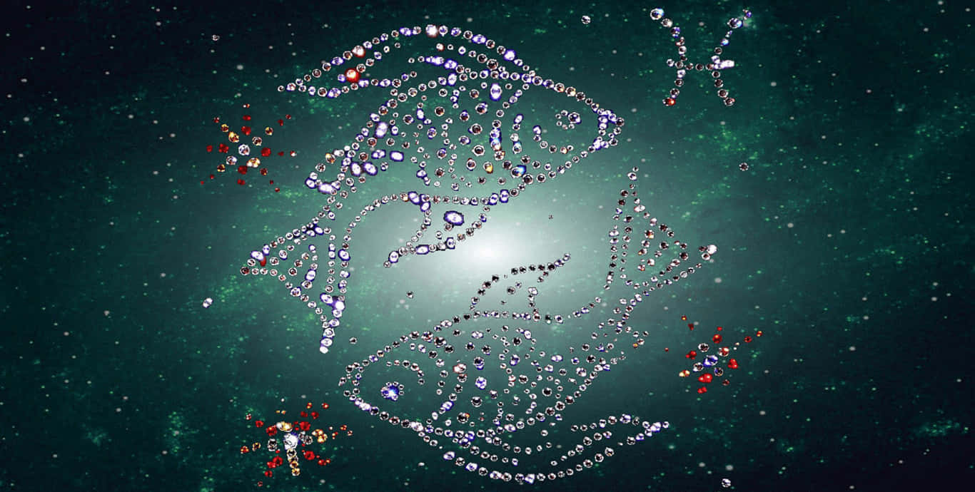 A Space With A Lot Of Stars And Fish Background