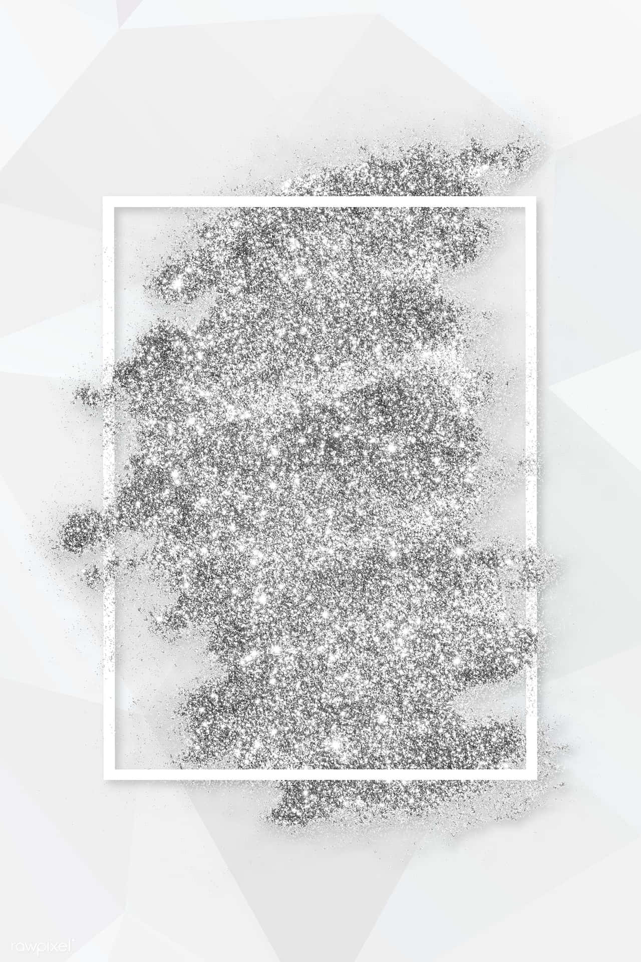 A Sparkling Display Of White Glitter Thrown Into The Air Background