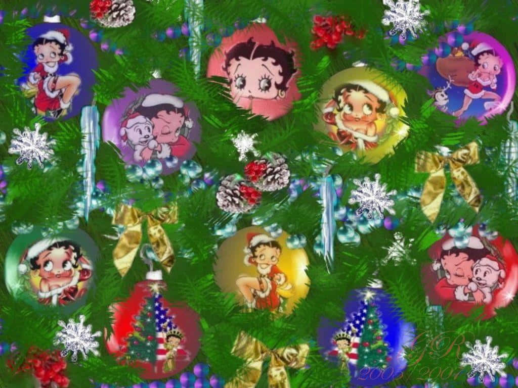 A Special Christmas Greeting From Betty Boop Background