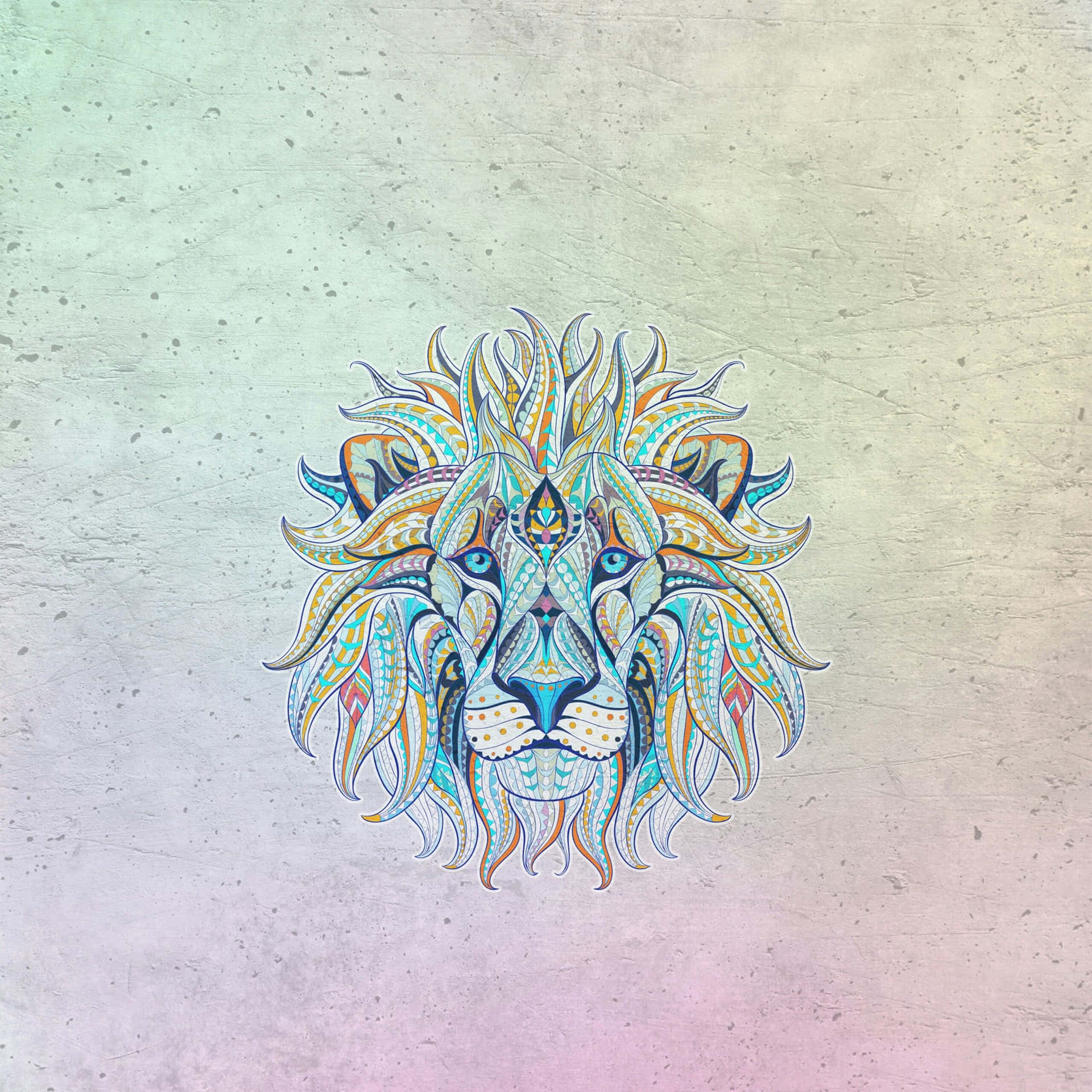 A Spectacular Abstract Image Of A Lion Background