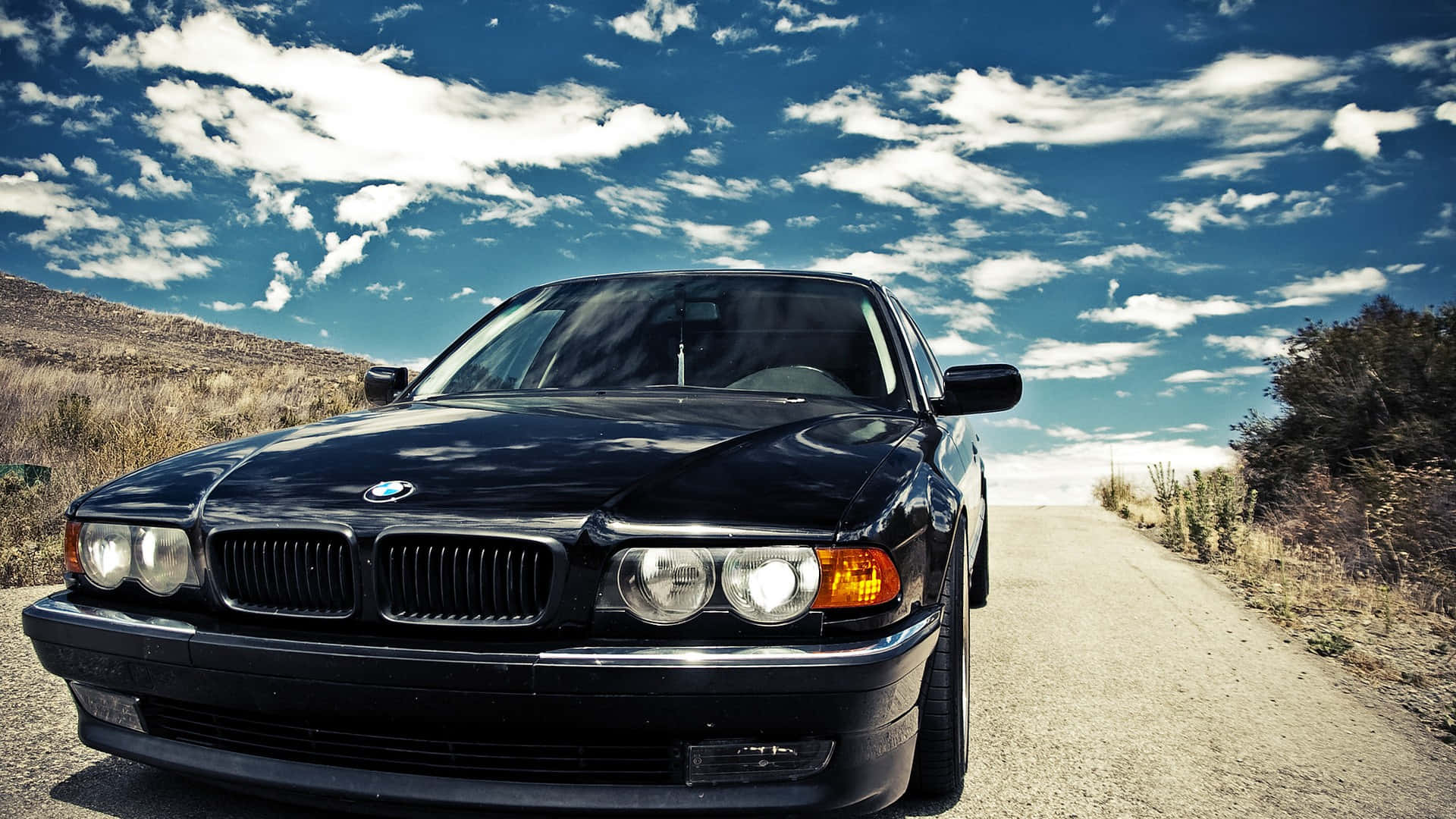 A Spectacular Red Bmw Background