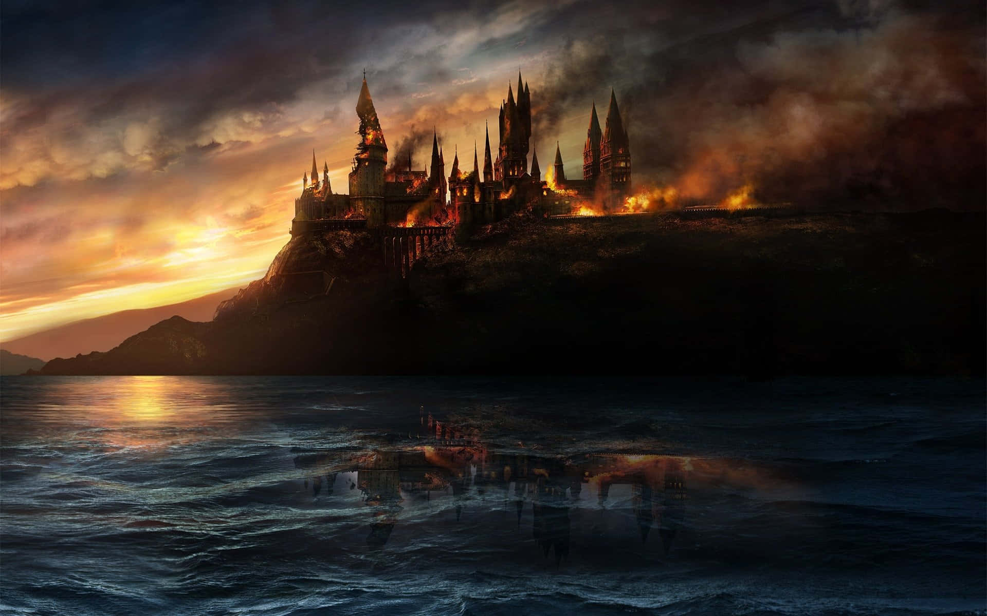 A Spectacular View Of Hogwarts School Of Witchcraft And Wizardry