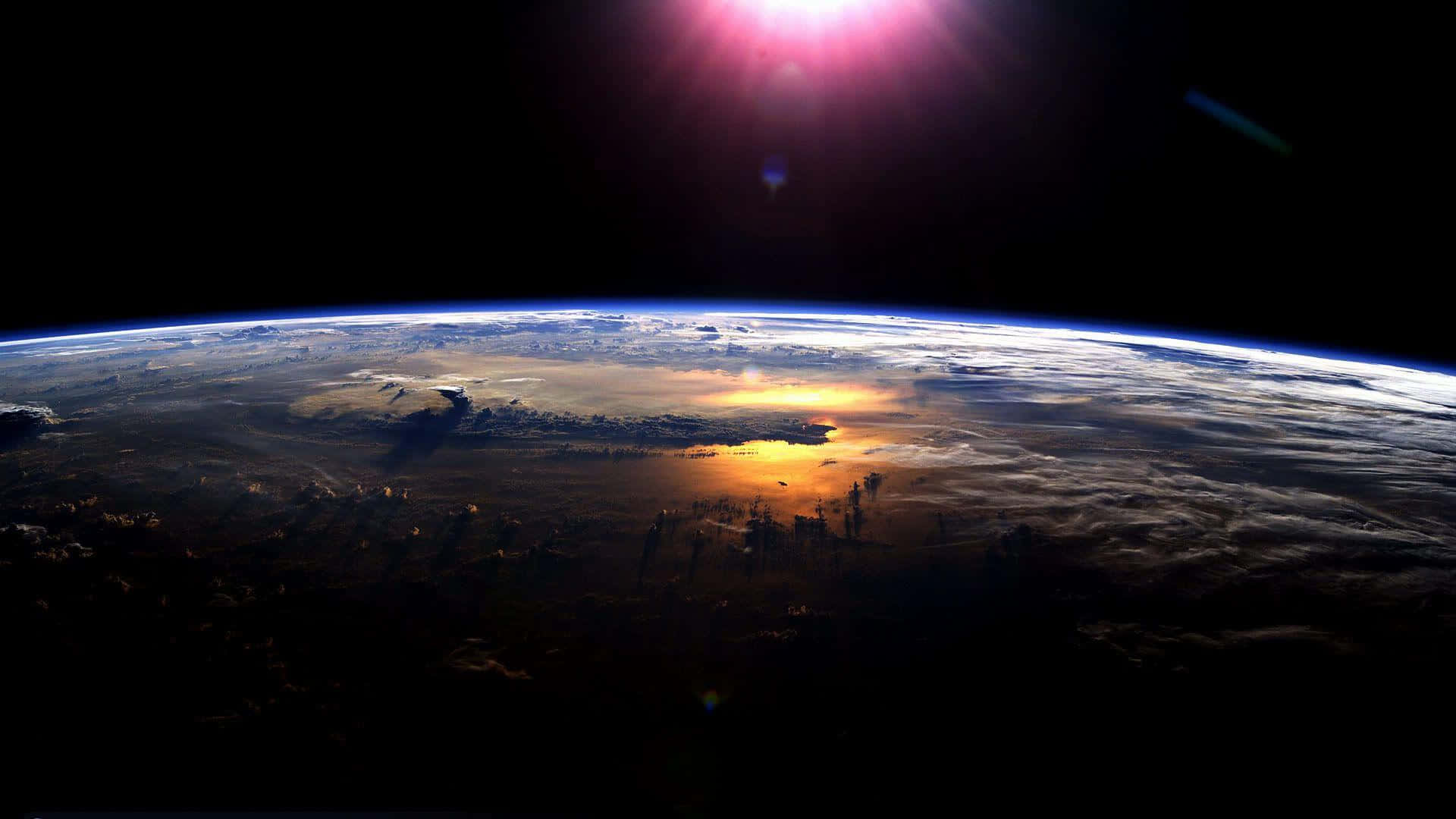 A Spectacular View Of Planet Earth From Space Background