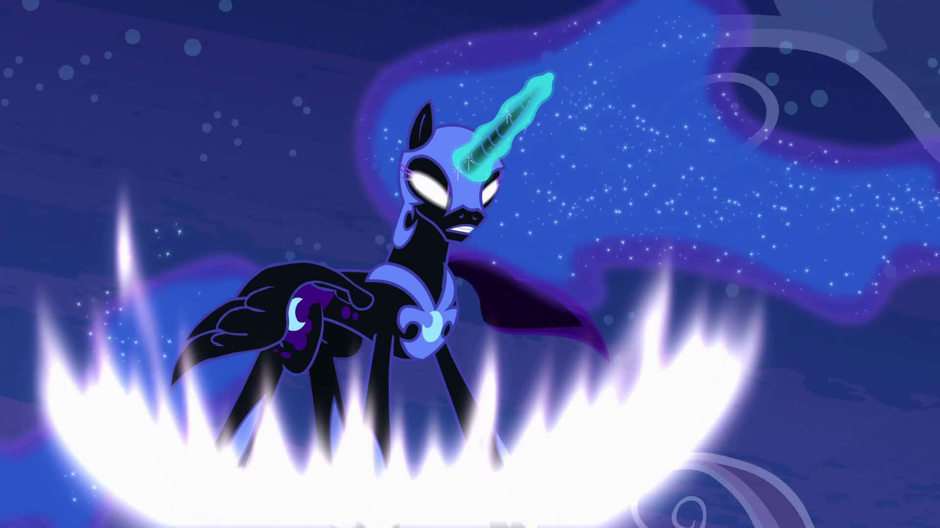 A Spectacular View Of The Majestic And Beautiful Nightmare Moon Background