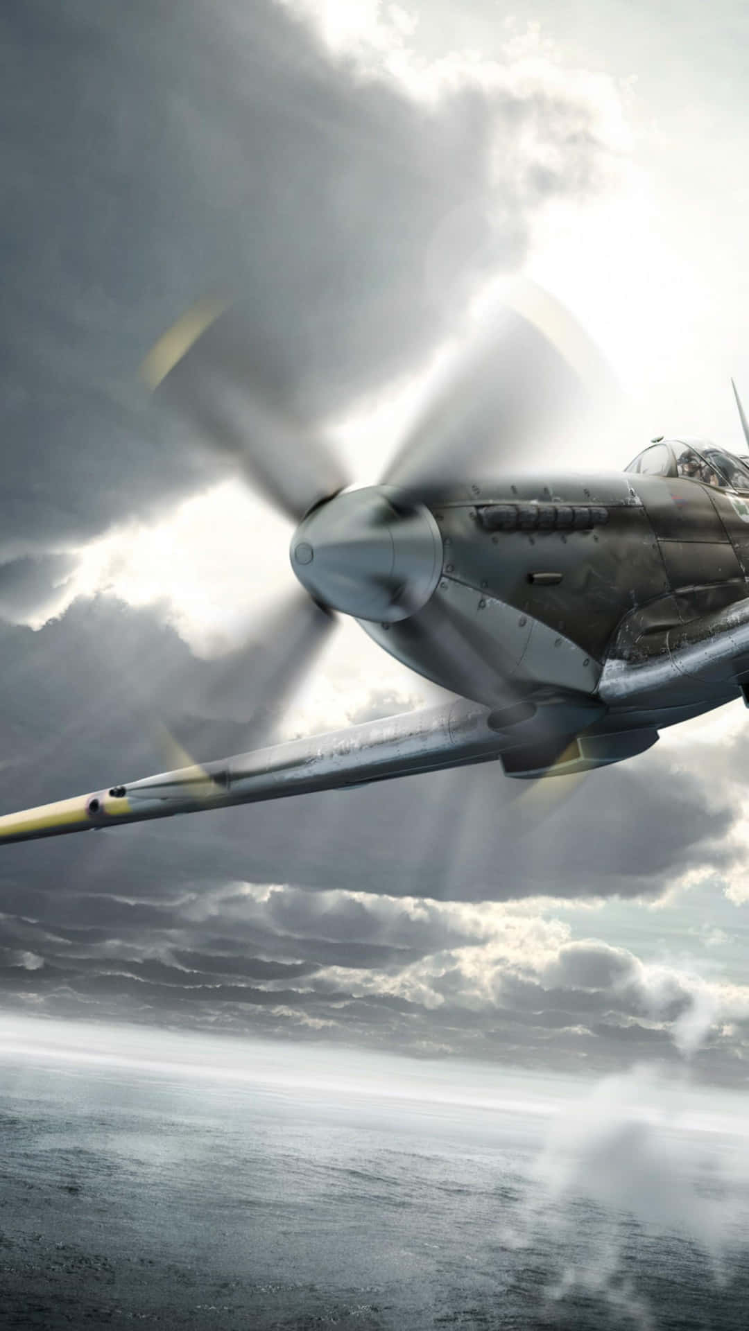 A Spitfire Airplane, An Iconic Symbol Of Aviation History And The Battle Of Britain
