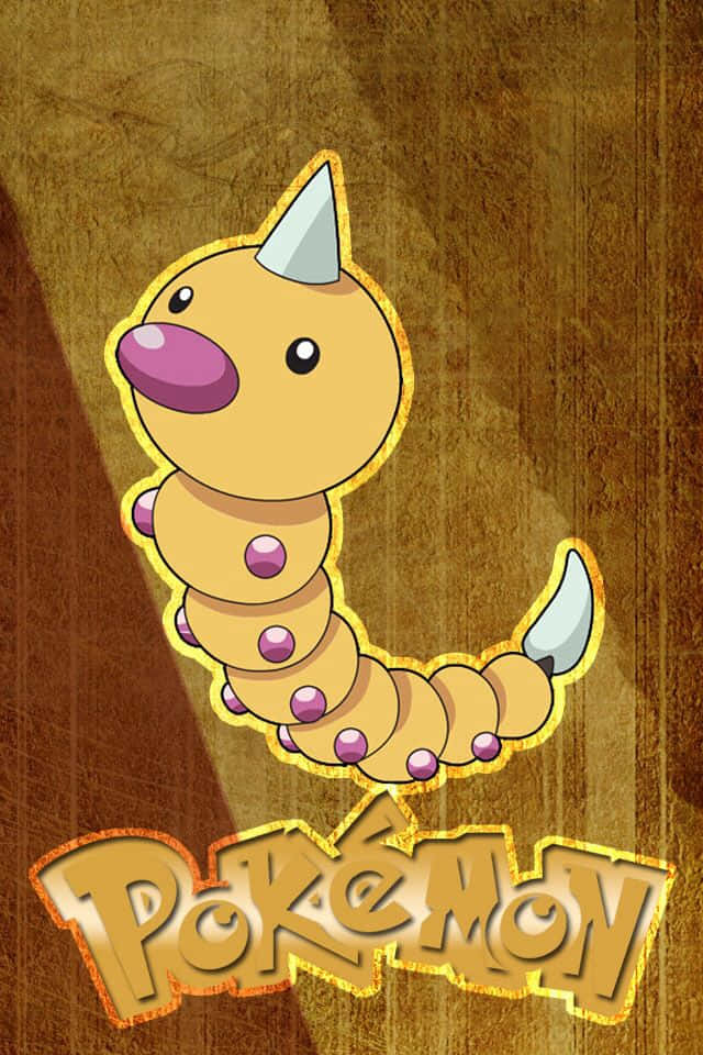 A Splendid Digital Art Depiction Of The Pokemon Character, Weedle Background
