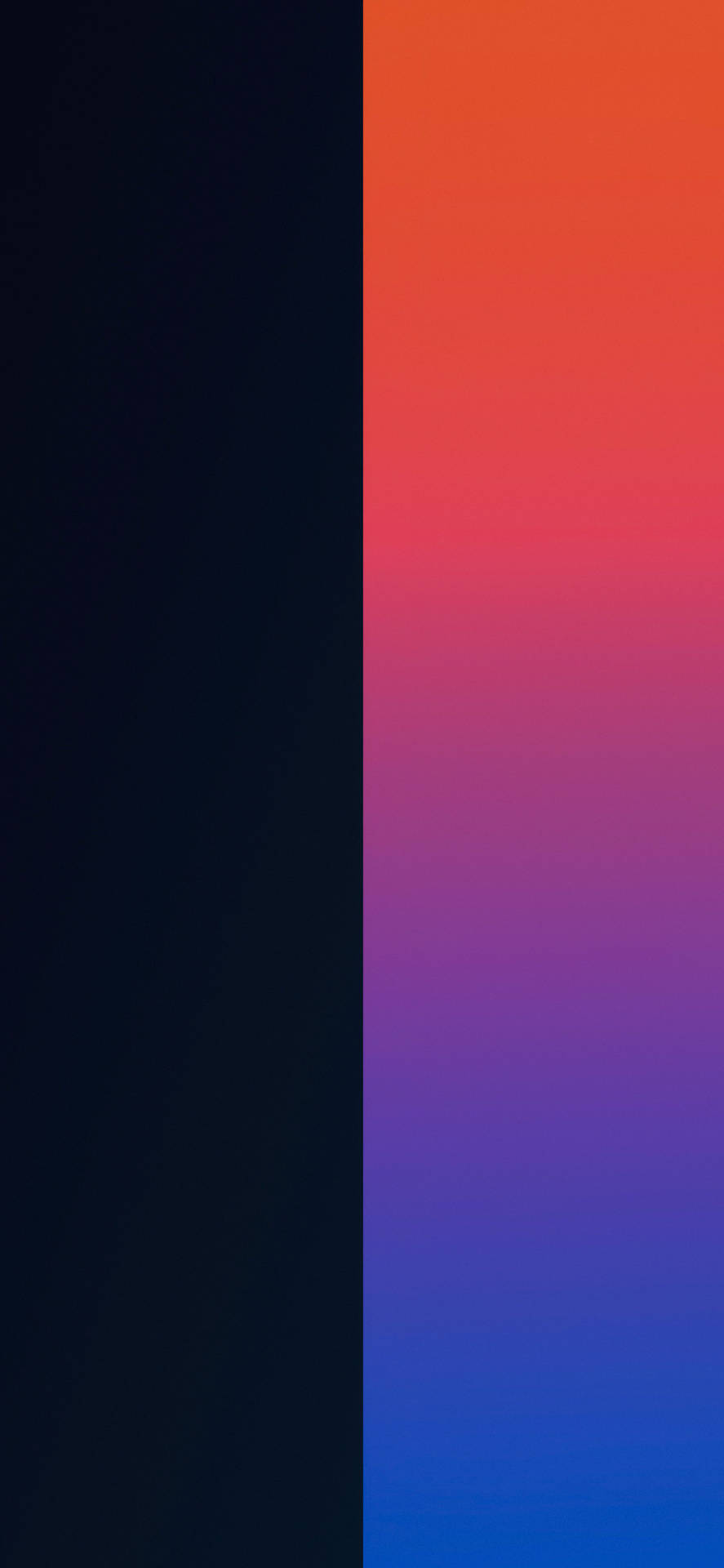 A Split Of Black And Rainbow Colors Background