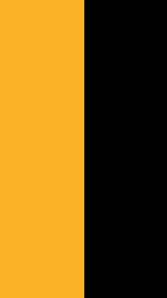 A Split Of Plain Black And Orange Background