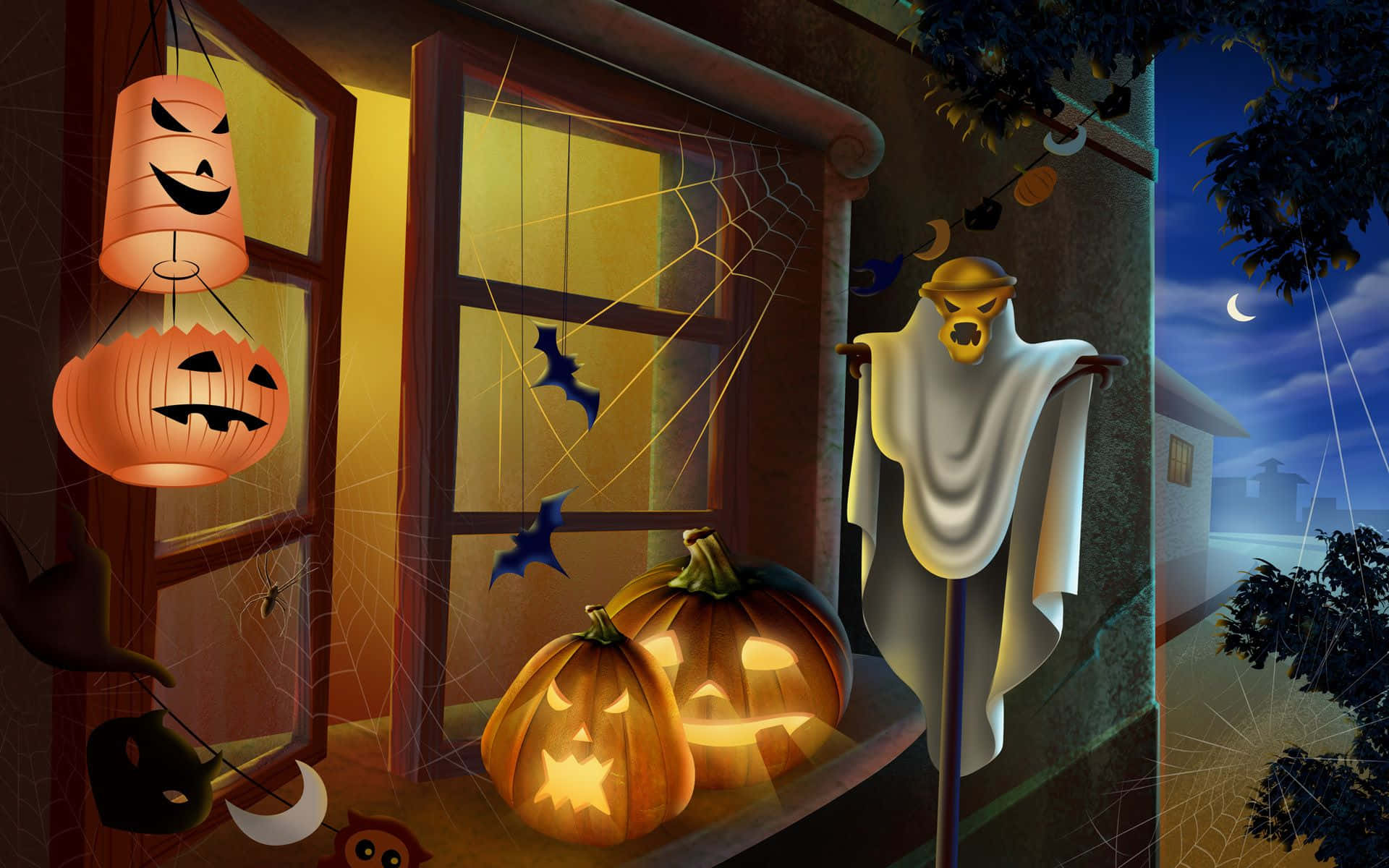 A Spooky Halloween Desktop Greeting