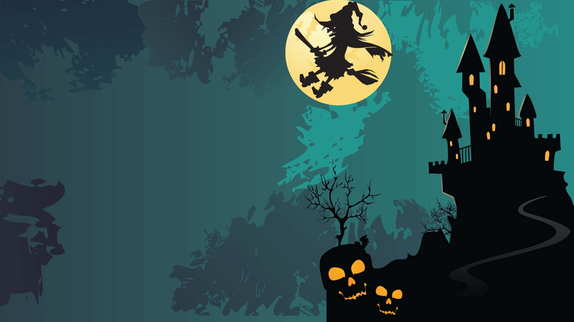 A Spooky Halloween Night Background