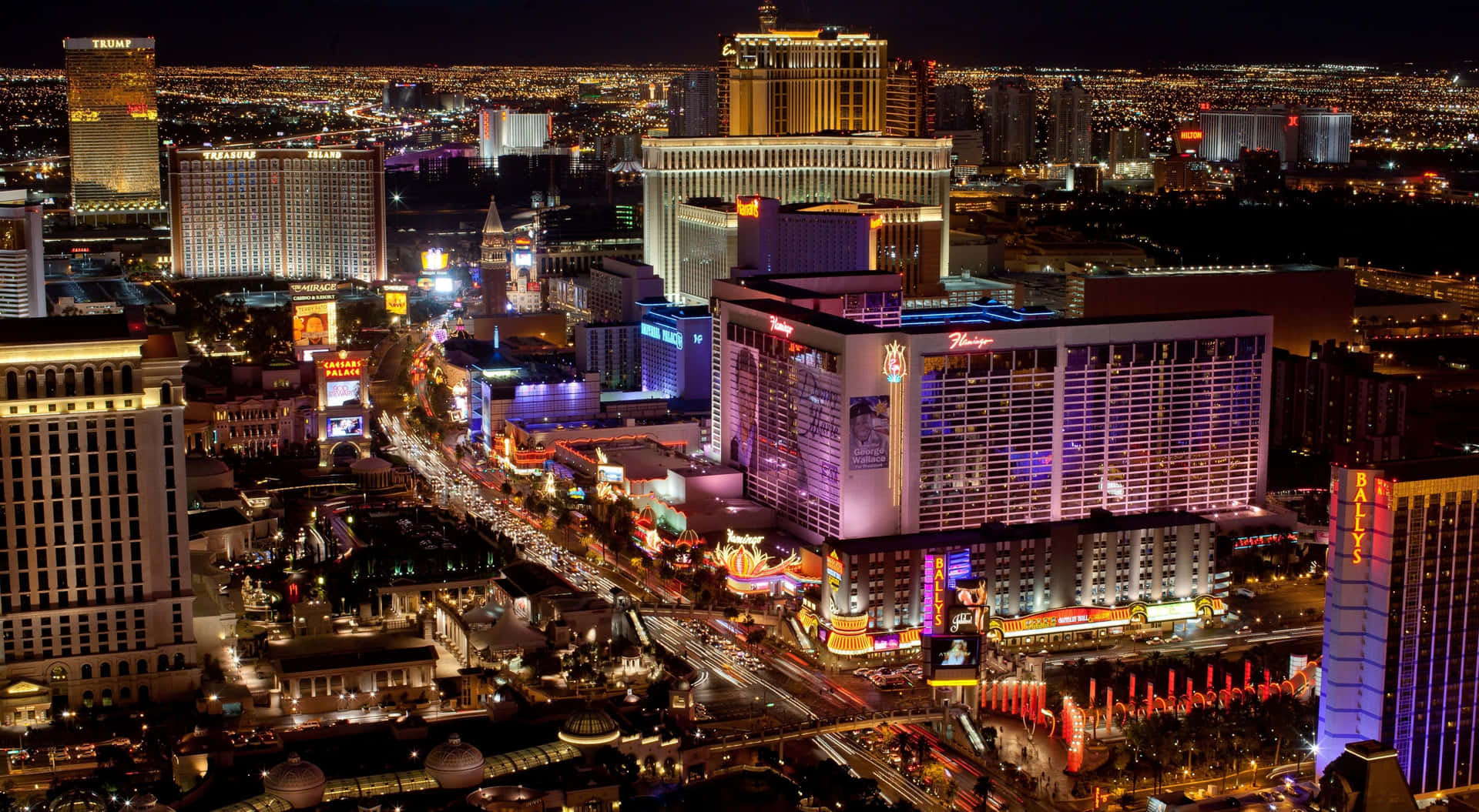 A Sprawling Cityscape Of Las Vegas Background