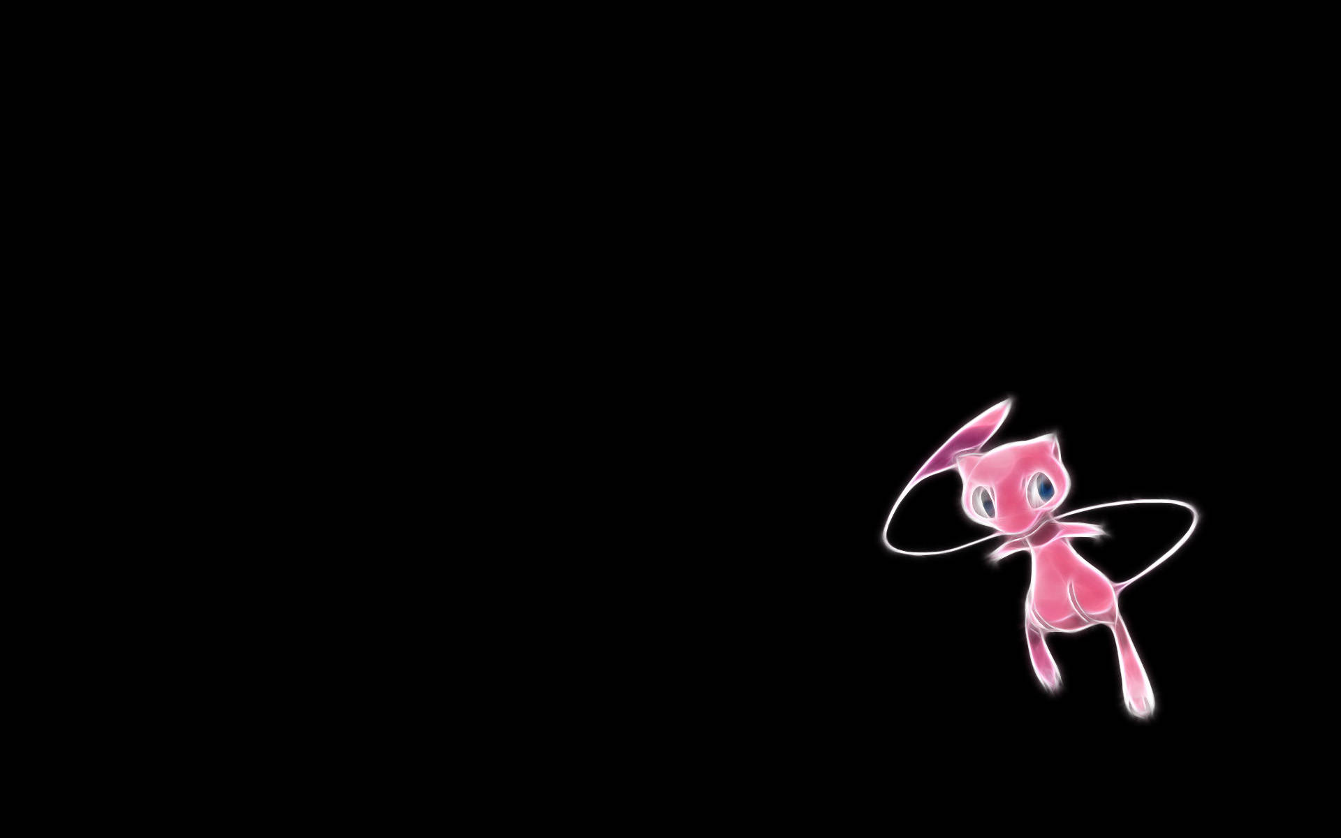 A Spying Pink Neon Kitten Background