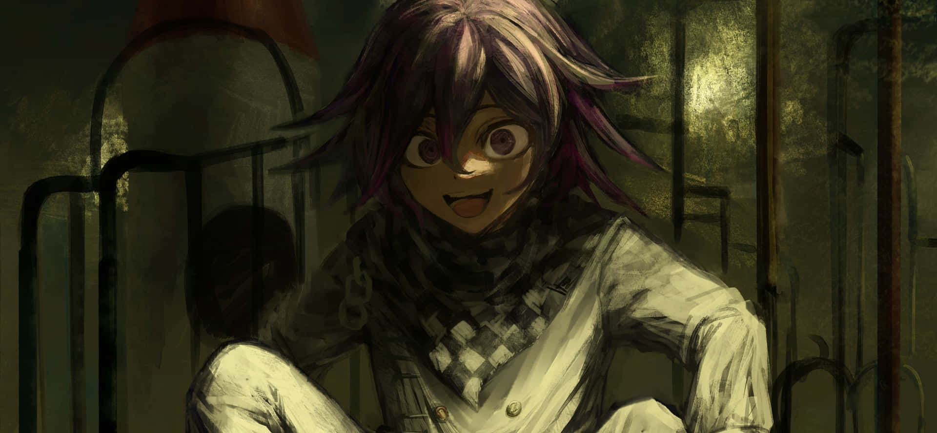 A Star-crossed Encounter Between Kaede Akamatsu And Shuichi Saihara Background