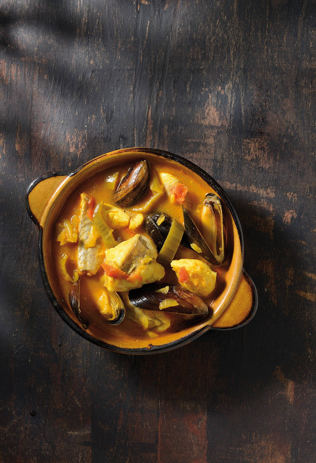 A Striking Display Of Luxurious French Bouillabaisse Seafood Soup