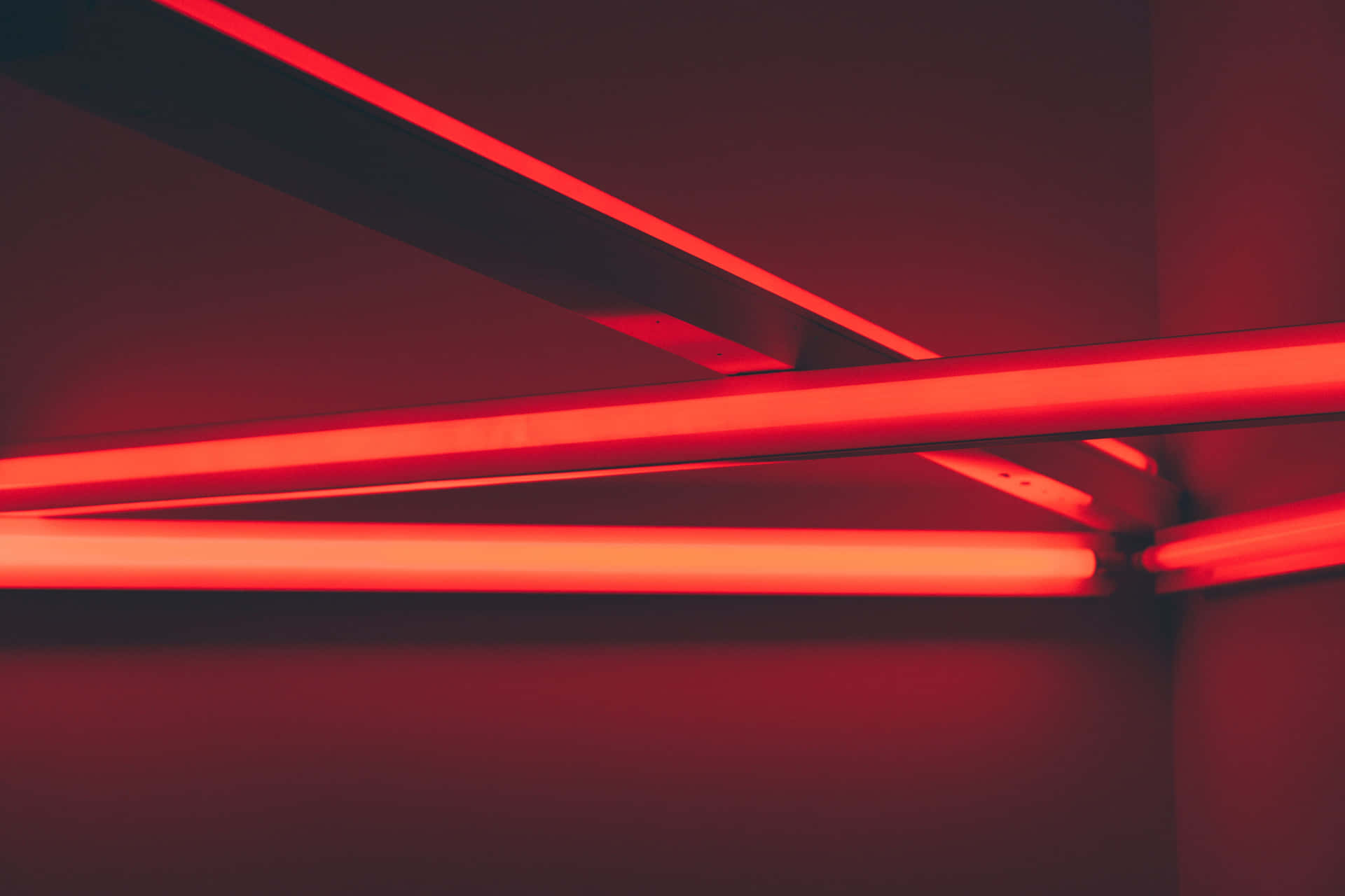 A Striking Red Led Light Background