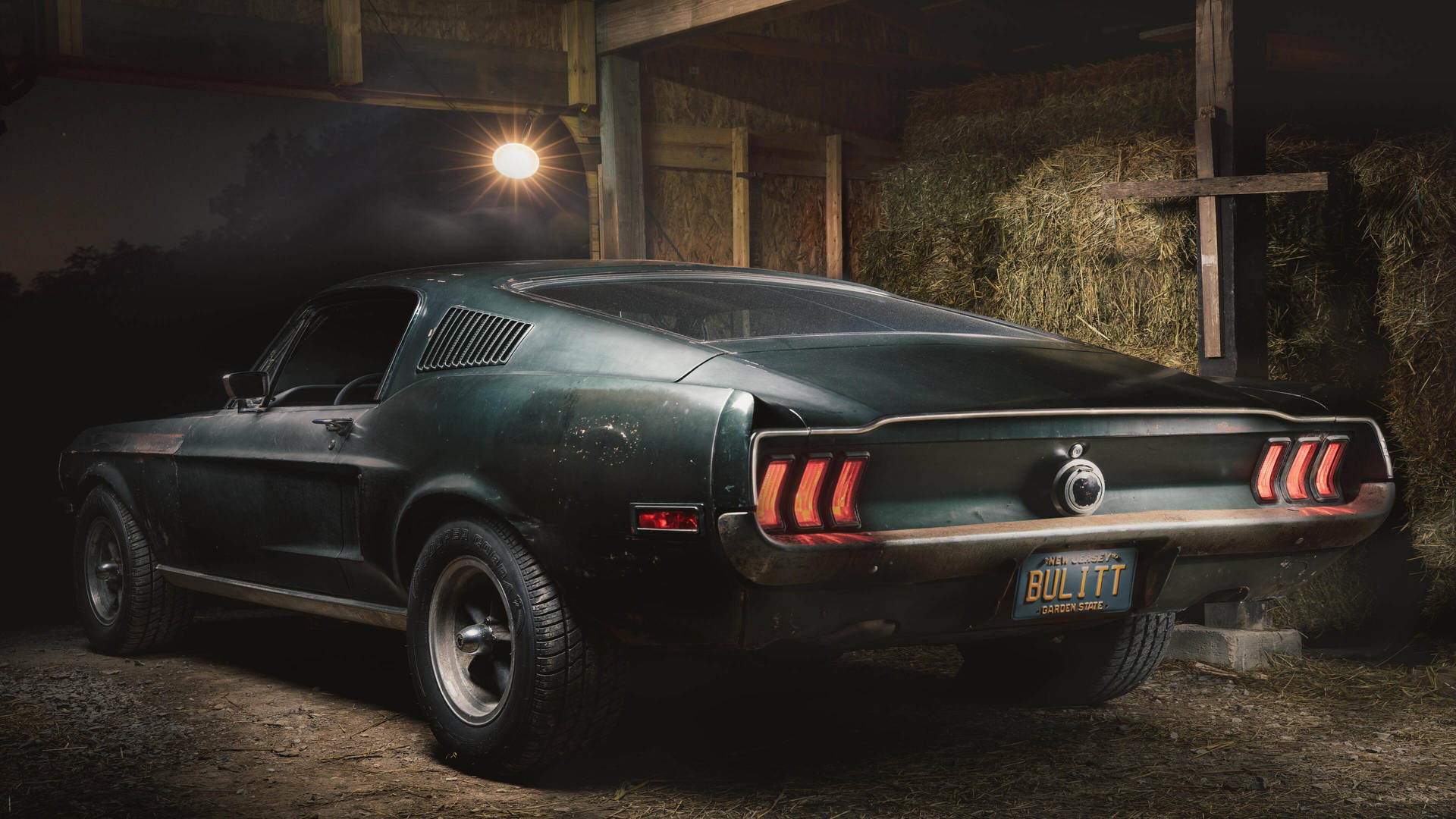 A Stunning 4k Ultra Hd Picture Of The Iconic Mustang Bullitt Background