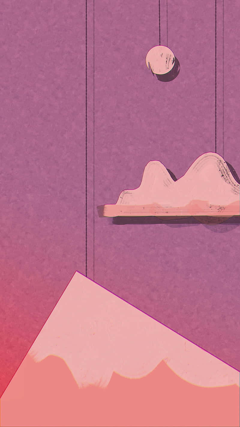 A Stunning Abstract Pastel Color Pattern Of Pink, Purple, And White. Background