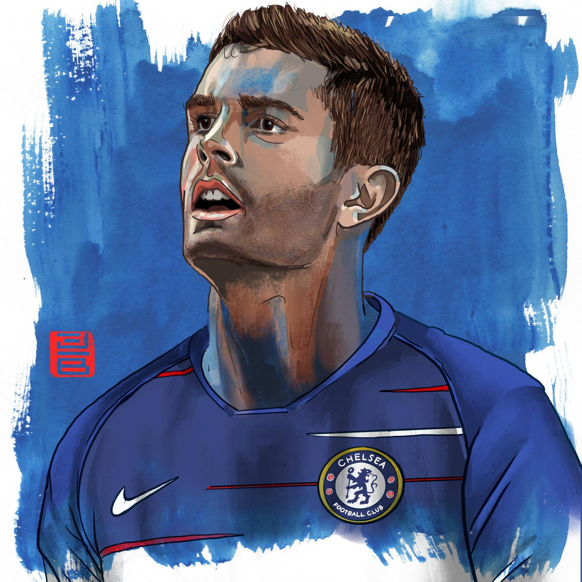 A Stunning Artistic Illustration Of Christian Pulisic Background