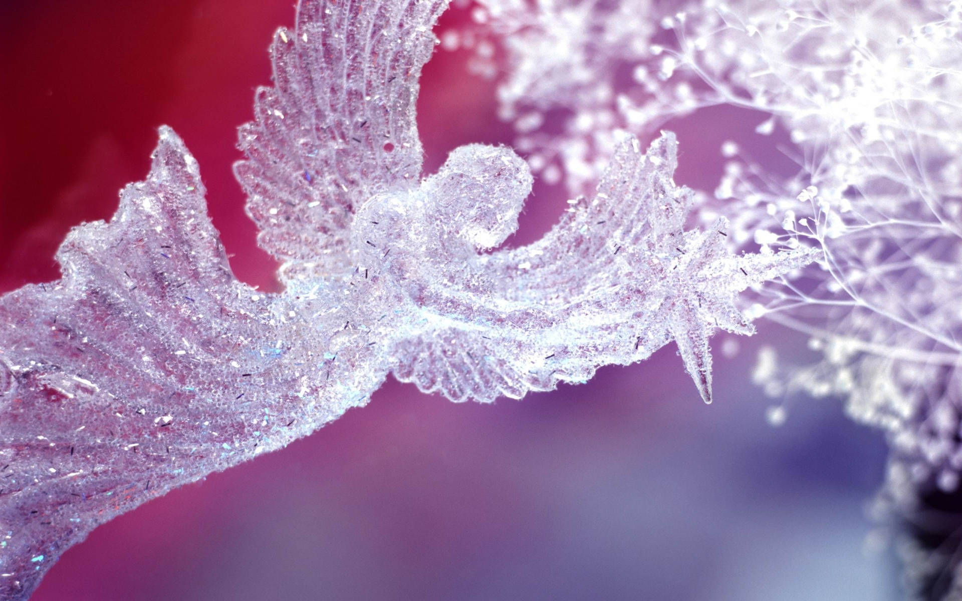 A Stunning Crystal Christmas Angel Background