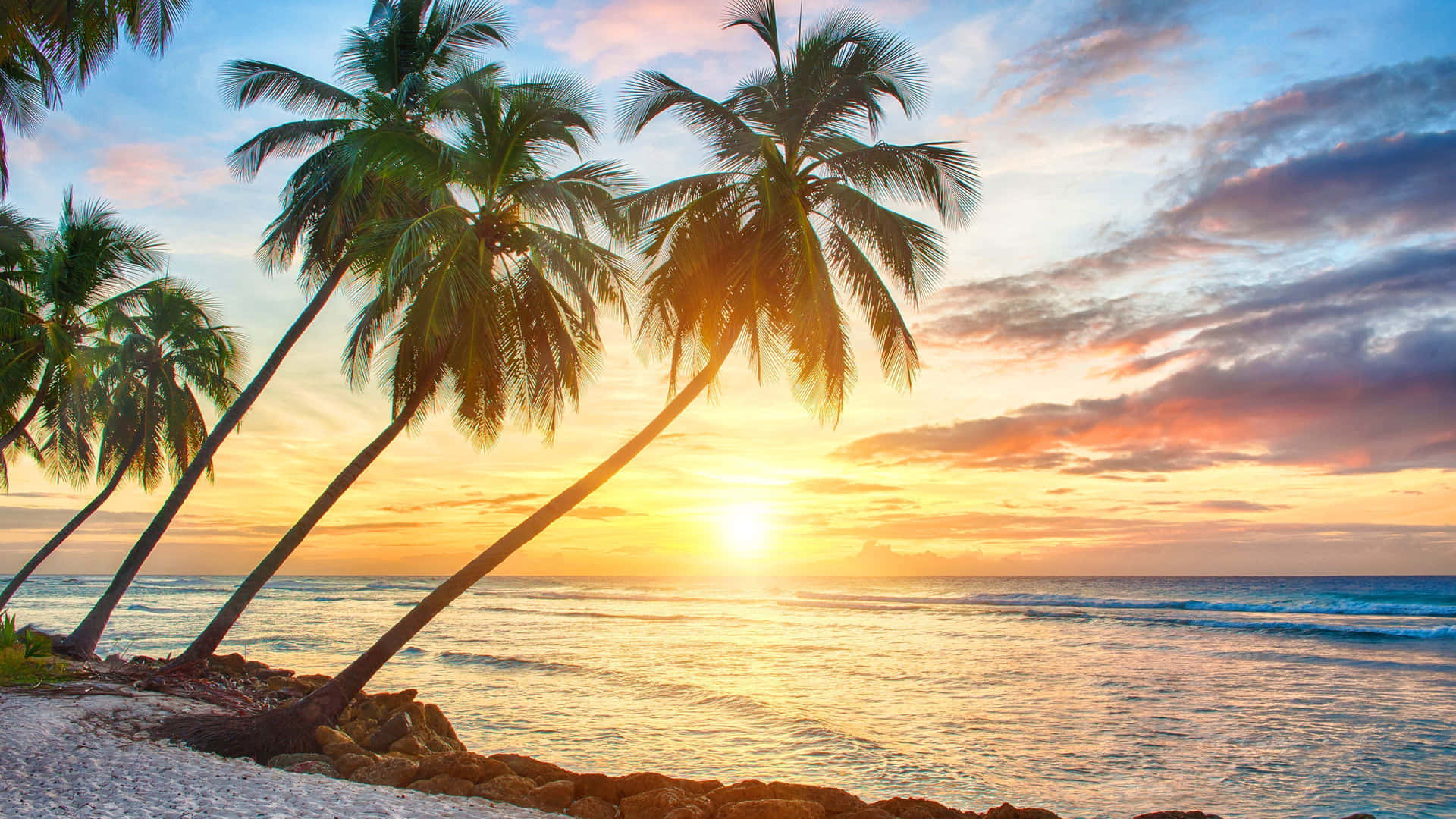 A Stunning Hawaiian Sunset Background