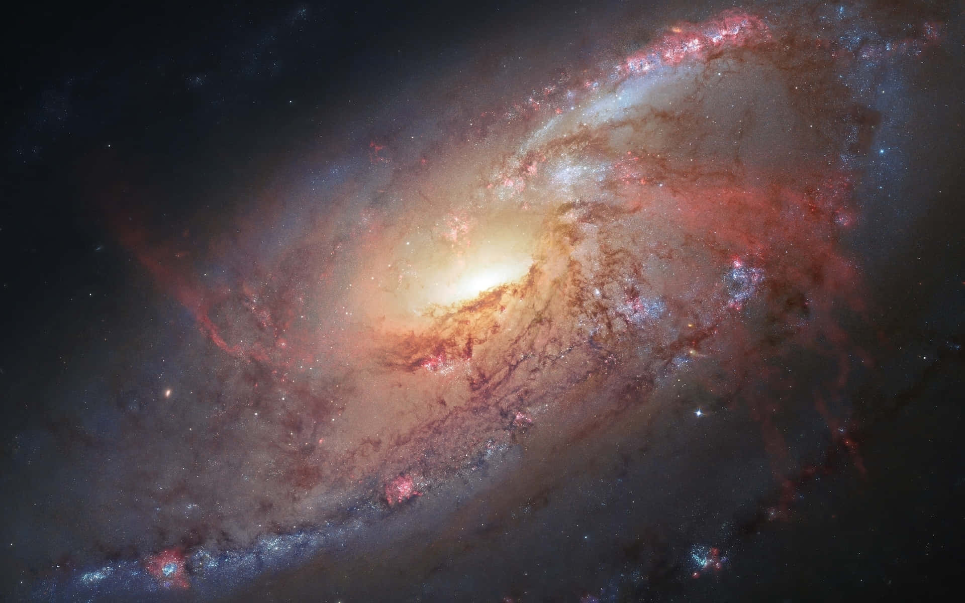 A Stunning Image Of Space From The Hubble Telescope Background